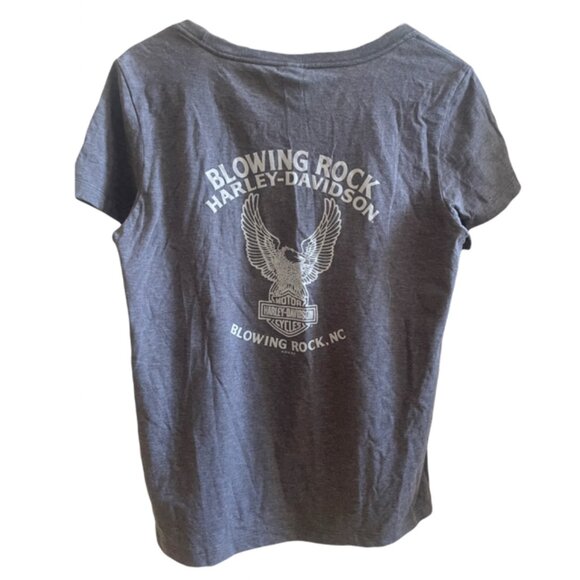 NWT Harley-Davidson Gray Tee Shirt Blowing Rock, NC sz.Large - Picture 4 of 4